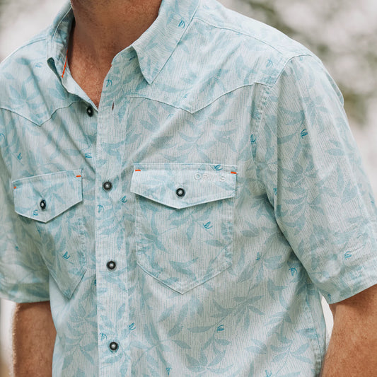 Men's River Guide Printed Short-Sleeve Western Shirt 2.0 - Orvis Everyday