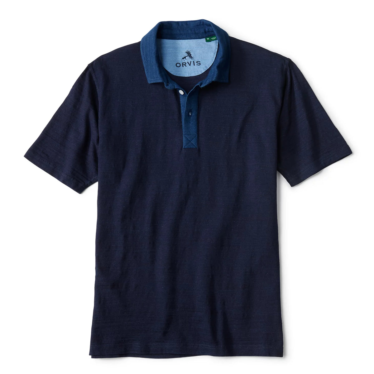 Angler's Indigo Colorblock Polo - Orvis Smart Buy