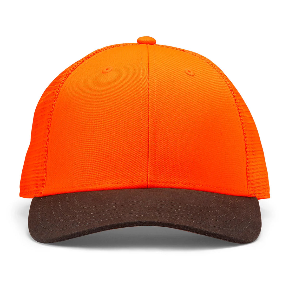Blaze Orange Waxed Brim Mesh Cap - Orvis Quality