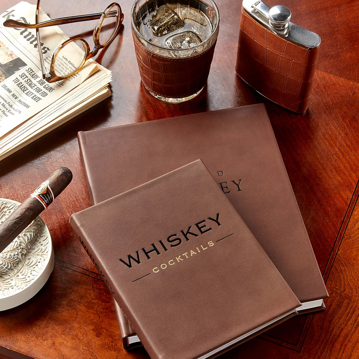 Leather-Bound Whiskey Cocktails Book - Orvis Best Price