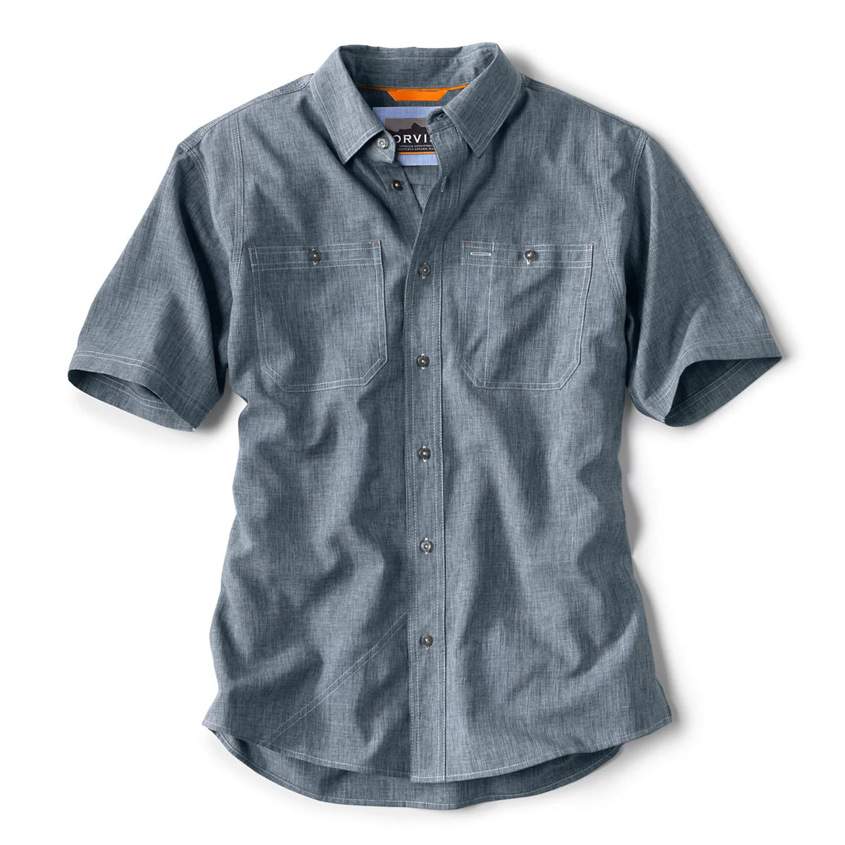 Men's Tech Chambray Short-Sleeve Work Shirt - Orvis Customer Favorite