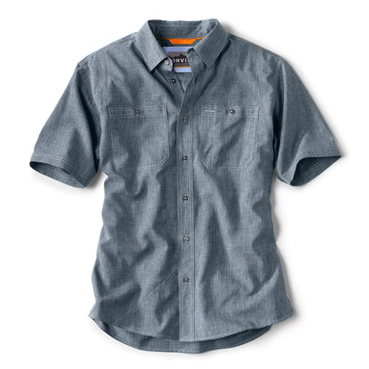 Men's Tech Chambray Short-Sleeve Work Shirt - Orvis Customer Favorite