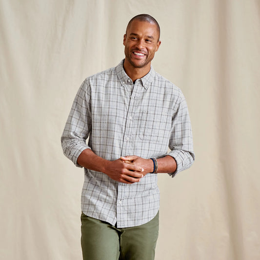Men's Sunderland Brushed Twill Long-Sleeve Shirt - Orvis Signature