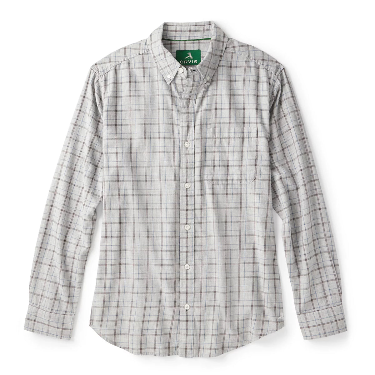 Men's Sunderland Brushed Twill Long-Sleeve Shirt - Orvis Signature