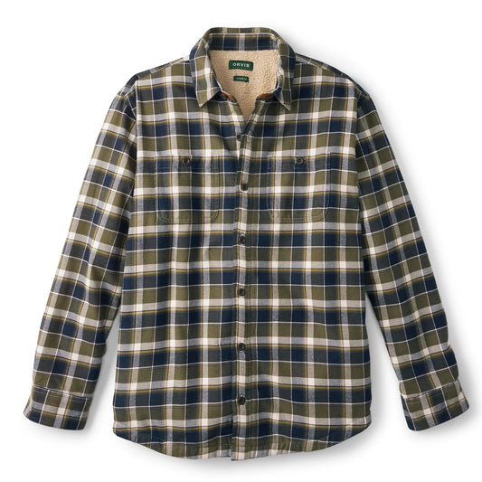 Perfect Flannel Sherpa-Lined Long-Sleeved Shirt - Orvis Premium