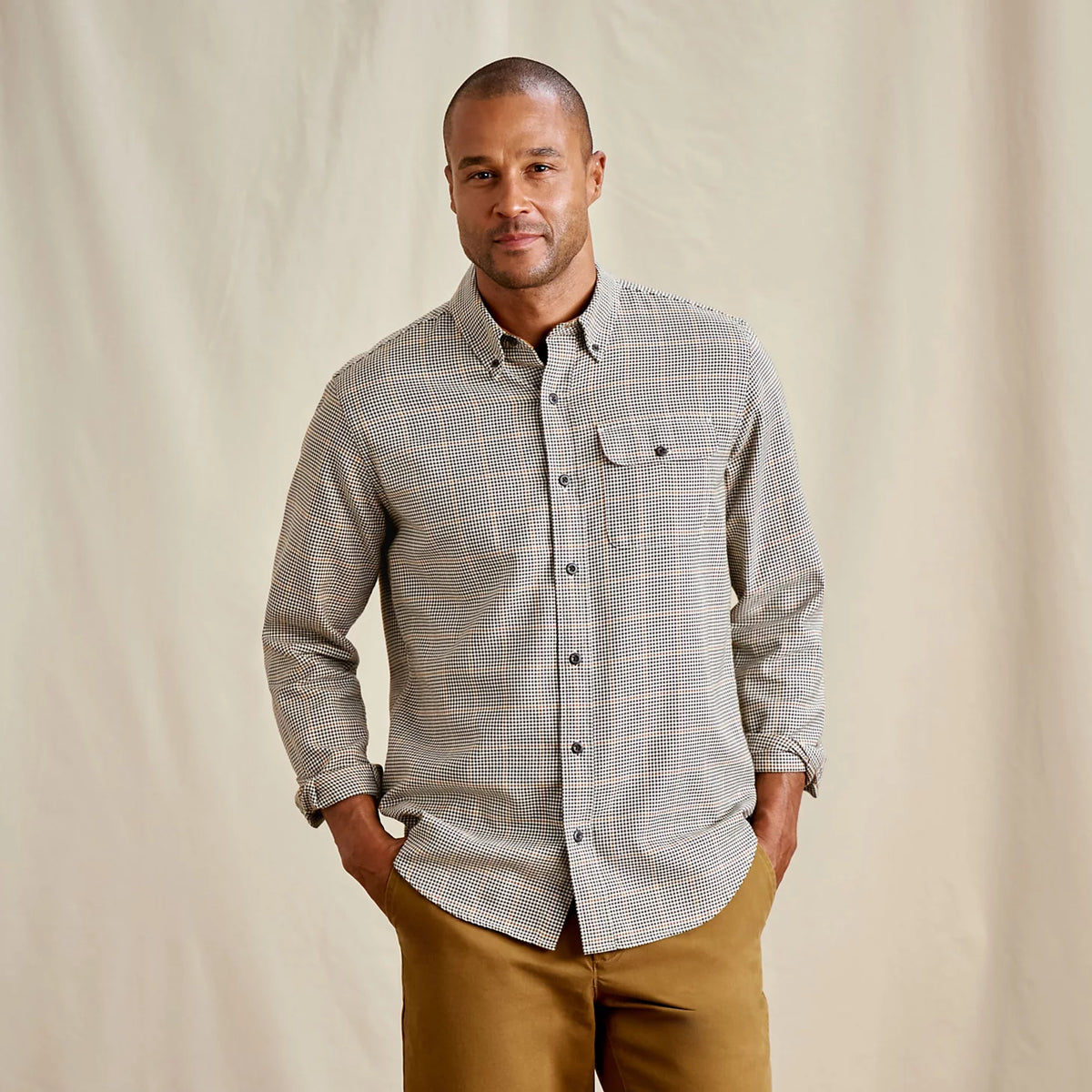Spencer Houndstooth Pure Cotton Long-Sleeve Shirt - Orvis Exclusive
