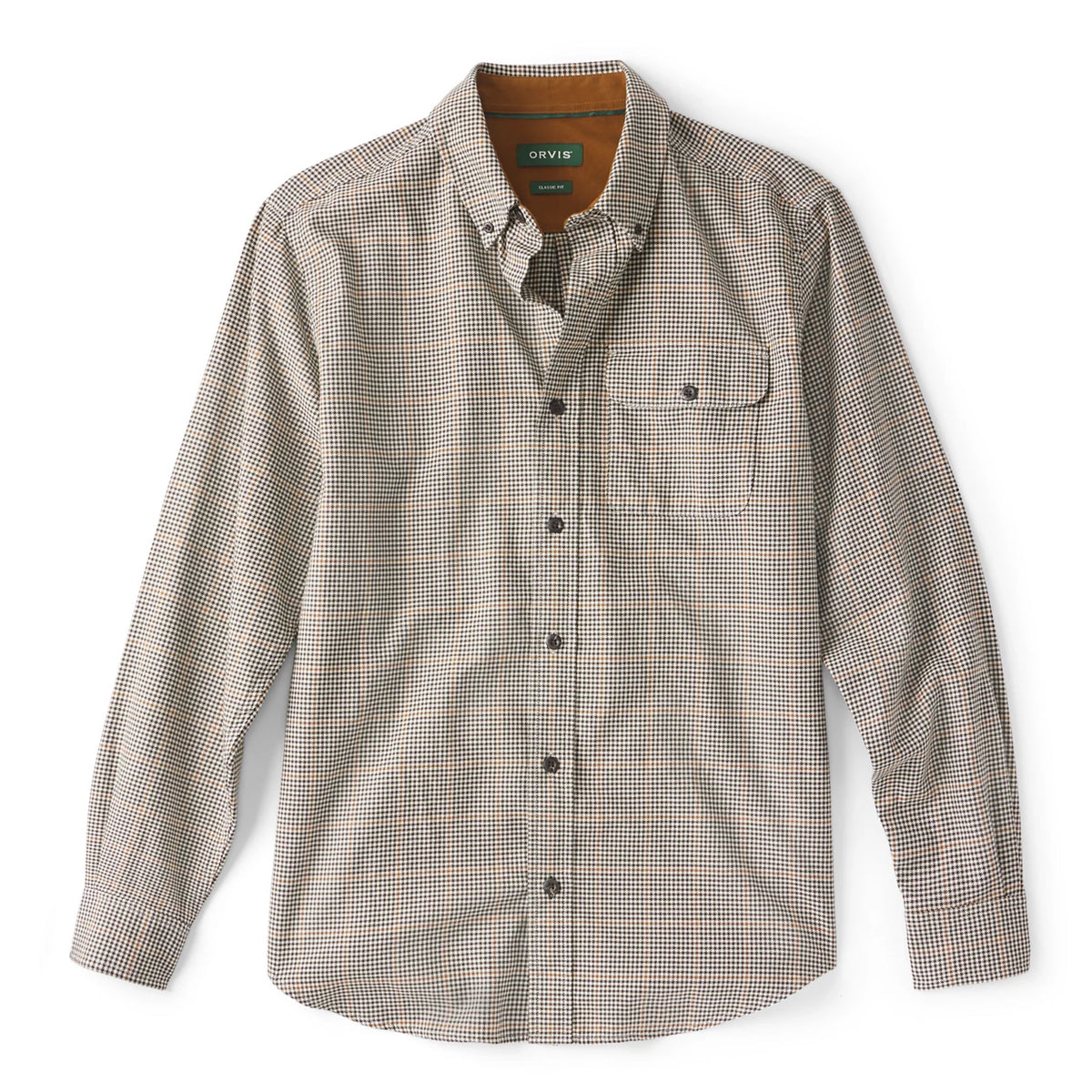 Spencer Houndstooth Pure Cotton Long-Sleeve Shirt - Orvis Exclusive