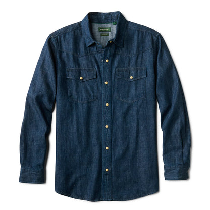 Denim Long-Sleeve Western Shirt - Orvis Value
