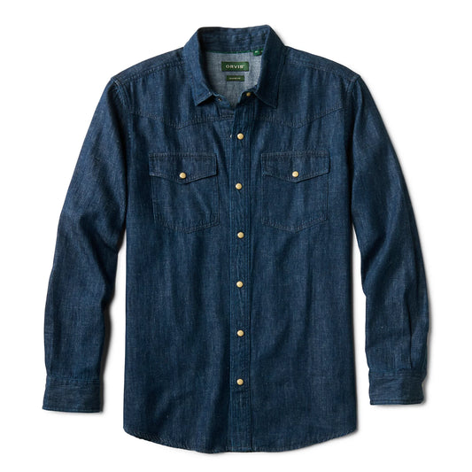 Denim Long-Sleeve Western Shirt - Orvis Value