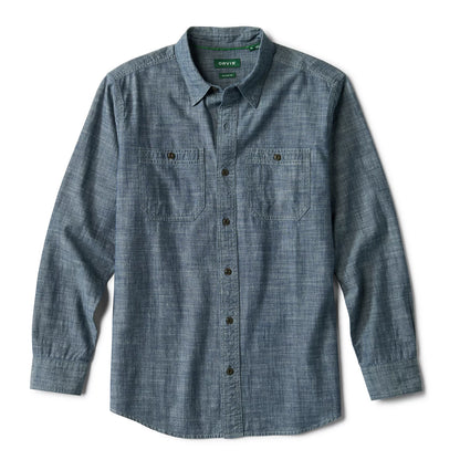 Men's Chambray Long-Sleeve Work Shirt - Orvis Latest
