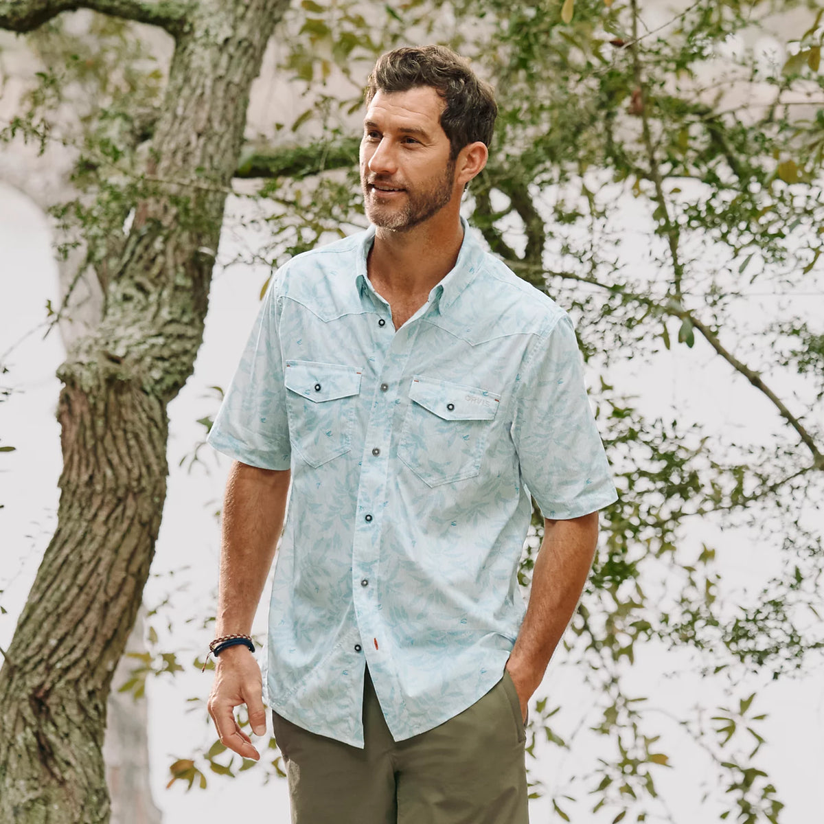 Men's River Guide Printed Short-Sleeve Western Shirt 2.0 - Orvis Everyday