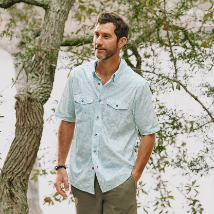 Men's River Guide Printed Short-Sleeve Western Shirt 2.0 - Orvis Everyday