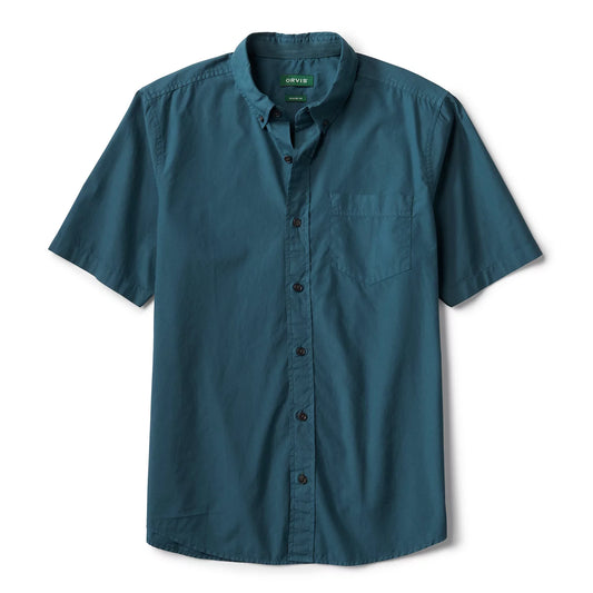 Garment-Dyed Poplin Short-Sleeve Shirt - Orvis Deals