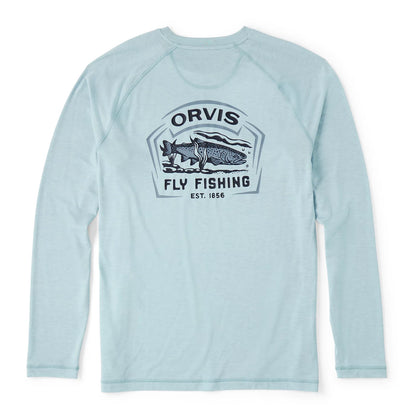 Men's DriCast™ Long-Sleeve Graphic Crew - Orvis Classic
