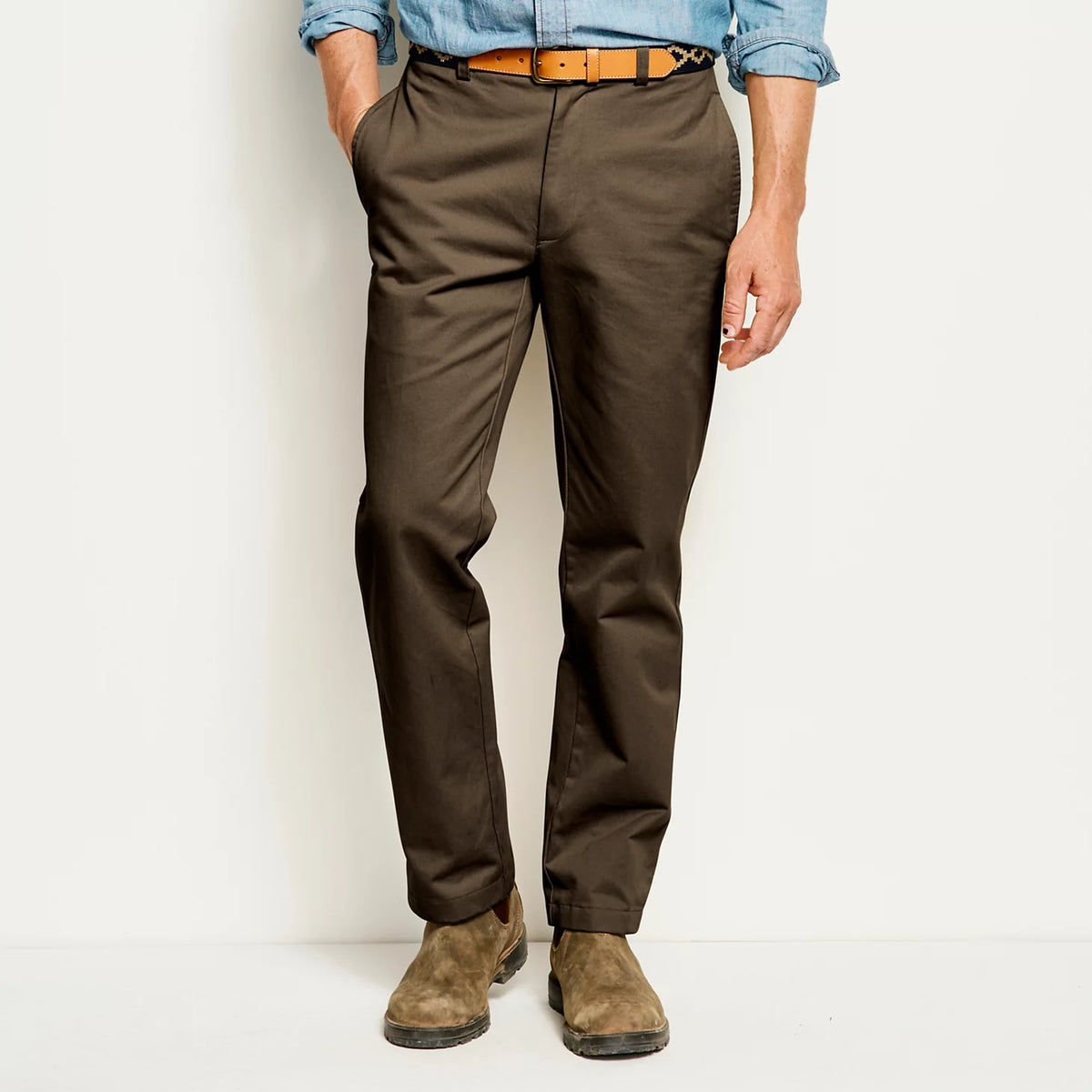 Ultimate Khakis Plain Front Pants - Orvis Recommended