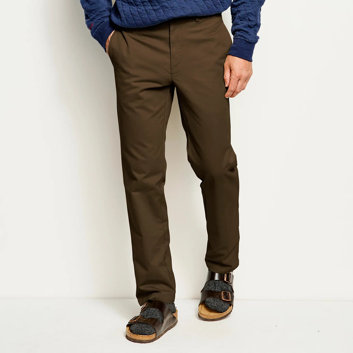 Ultimate Khakis Trim Fit Plain-Front Pants - Orvis Quality