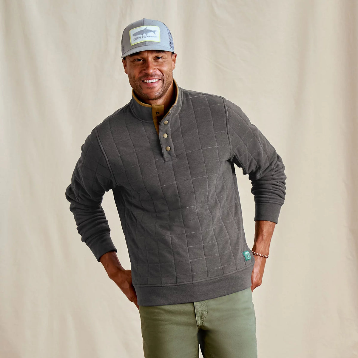 Men's Battenkill Quilted 1/4-Snap Sweatshirt - Orvis Special Offer
