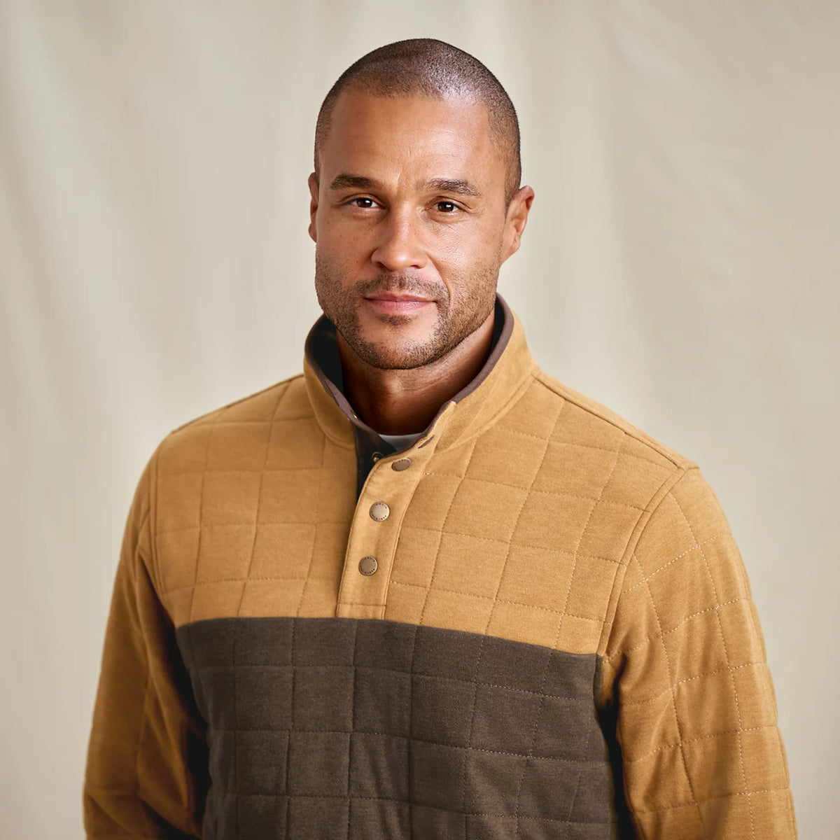 Men's Battenkill Colorblock Quilted 1/4-Snap Sweatshirt - Orvis Premium