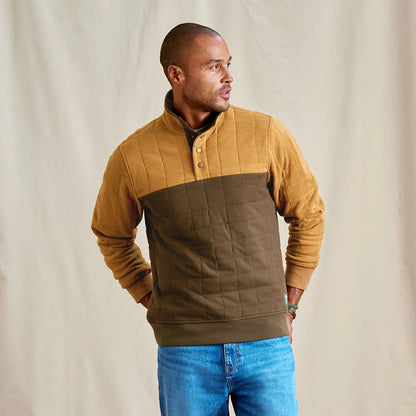 Men's Battenkill Colorblock Quilted 1/4-Snap Sweatshirt - Orvis Premium