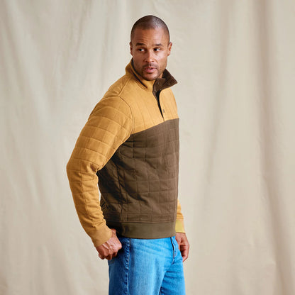Men's Battenkill Colorblock Quilted 1/4-Snap Sweatshirt - Orvis Premium