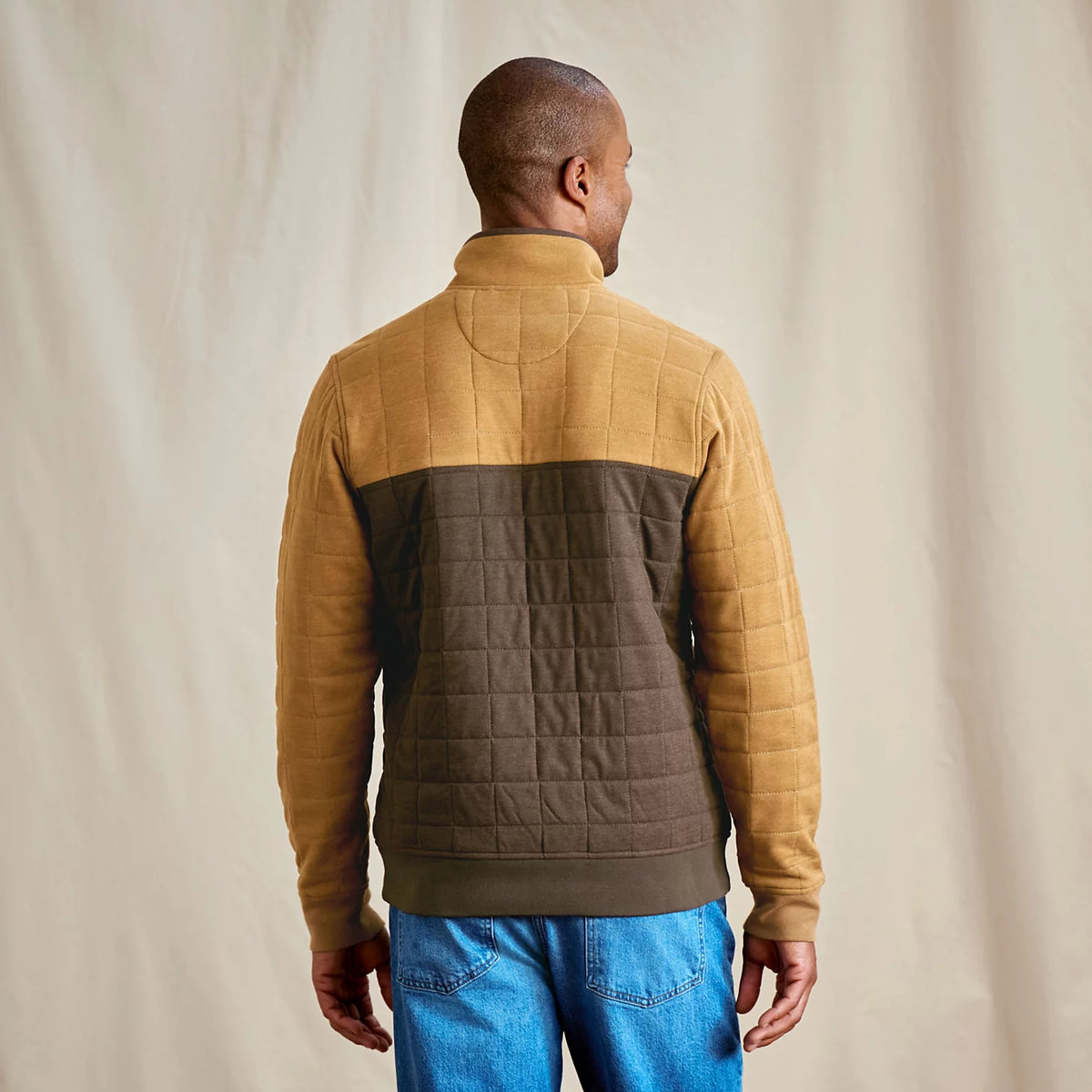 Men's Battenkill Colorblock Quilted 1/4-Snap Sweatshirt - Orvis Premium