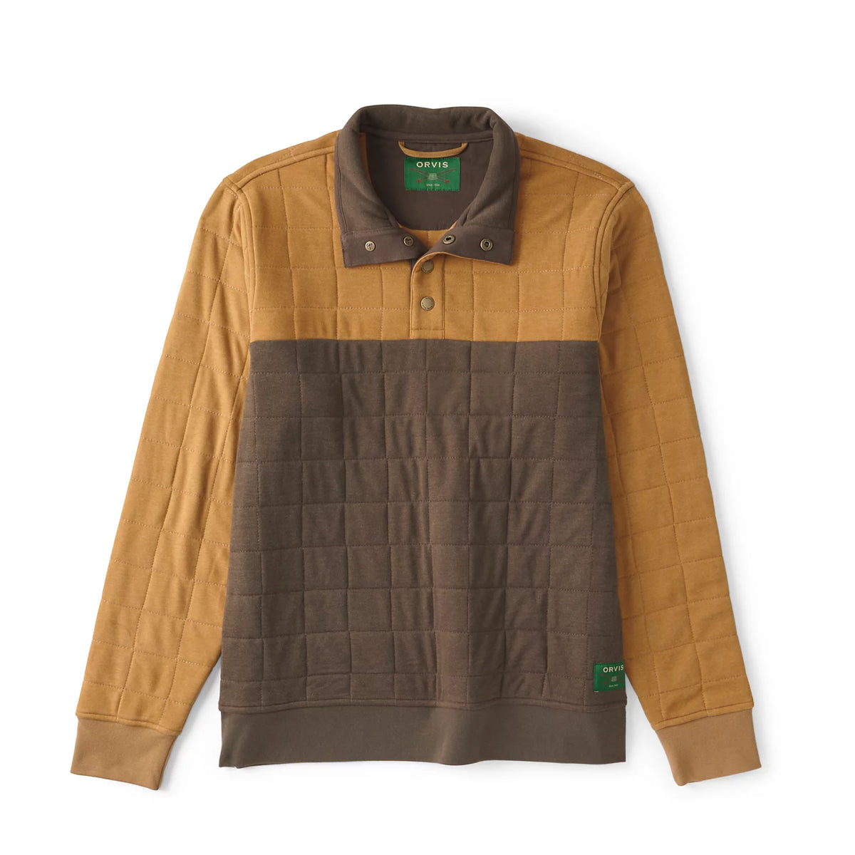 Men's Battenkill Colorblock Quilted 1/4-Snap Sweatshirt - Orvis Premium