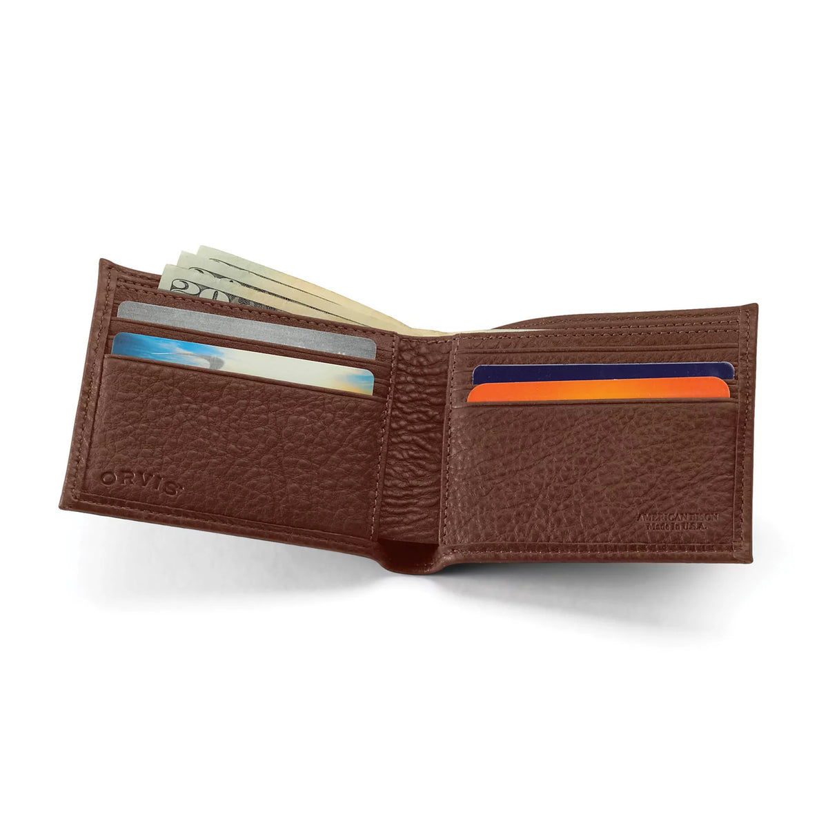 American Bison Thinfold Leather Wallet - Orvis Recommended