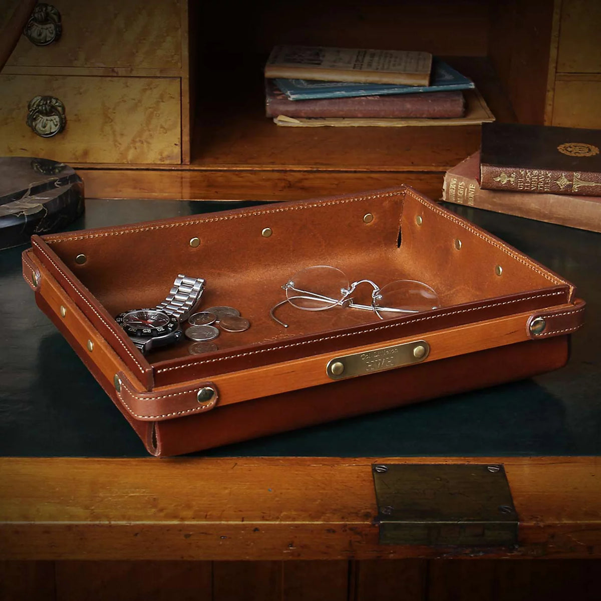 No. 120 Leather Valet Tray - Orvis Everyday