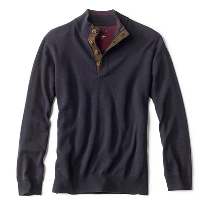 Merino Button Mockneck Sweater - Orvis Smart Buy
