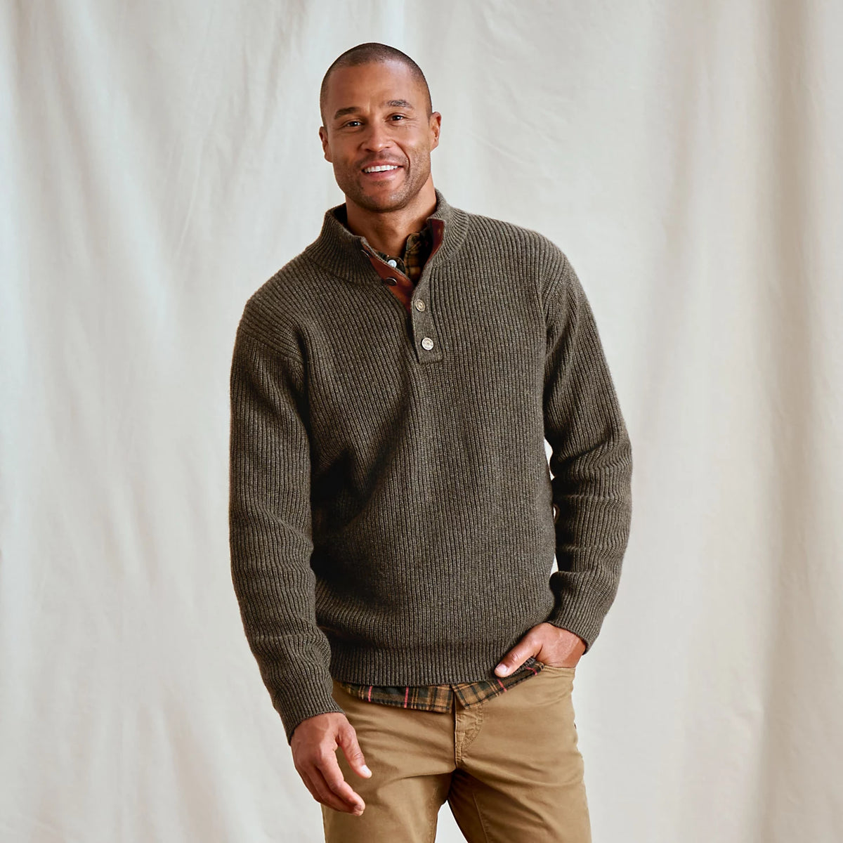 Quail Creek Button Mockneck Pullover - Orvis Trusted