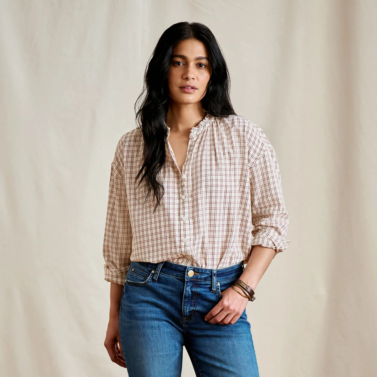 Women's Sunderland Brushed Twill Long-Sleeve Top - Orvis Popular