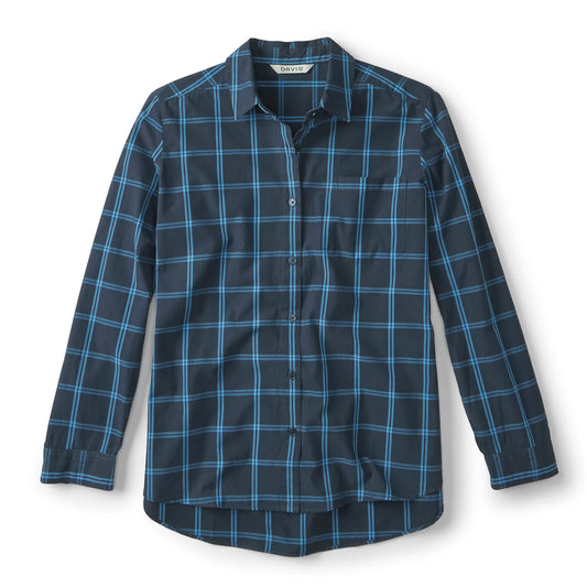 Women's Heritage Poplin Plaid Long-Sleeve Shirt - Orvis Discount