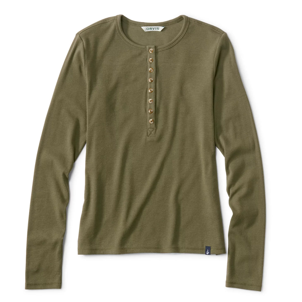 Ribbed Henley Long-Sleeve Tee - Orvis Value