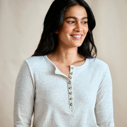 Ribbed Henley Long-Sleeve Tee - Orvis Value