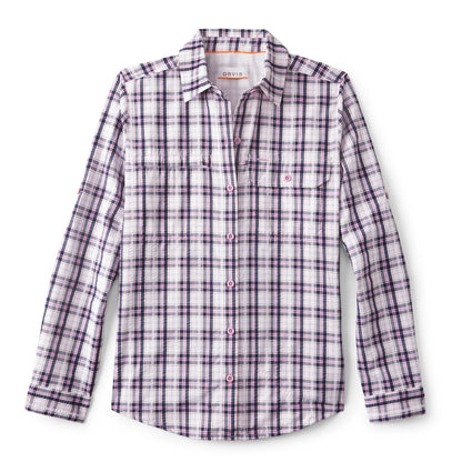 Women's Open Air Caster Plaid Long-Sleeve Shirt - Orvis Value