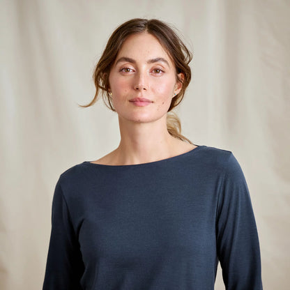 Outbound Merino 3/4-Sleeve Boatneck Tee - Orvis New