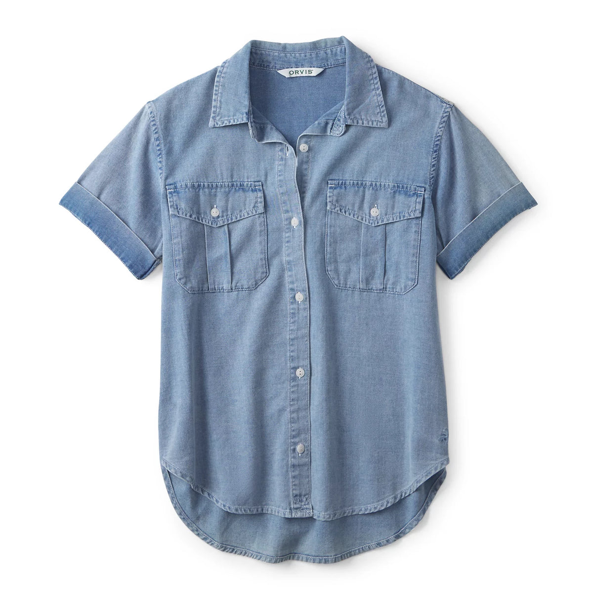 Denim Short-Sleeve Camp Shirt - Orvis Best Price