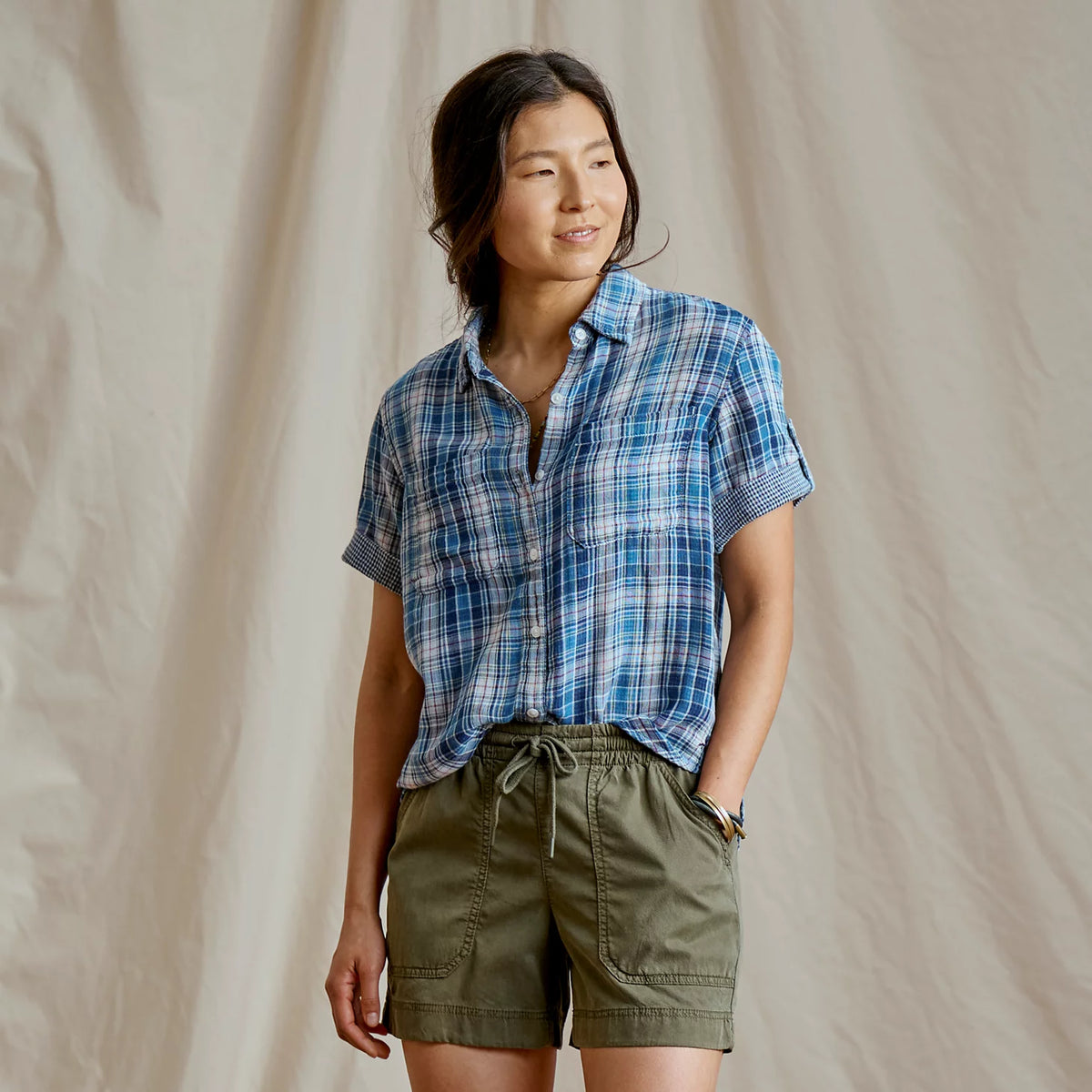 Plaid Gauze Short-Sleeve Camp Shirt - Orvis Signature
