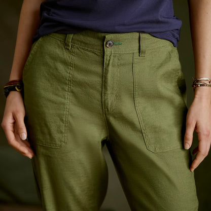 Women's 1856 Linen Utility Pants - Orvis Best Seller