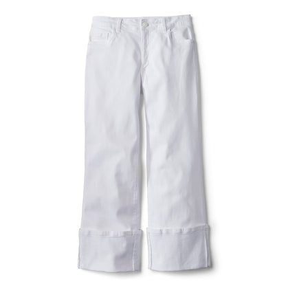 Kut from the Kloth® Charlotte High-Rise Wide-Leg Cuffed Jeans - Orvis Great Value