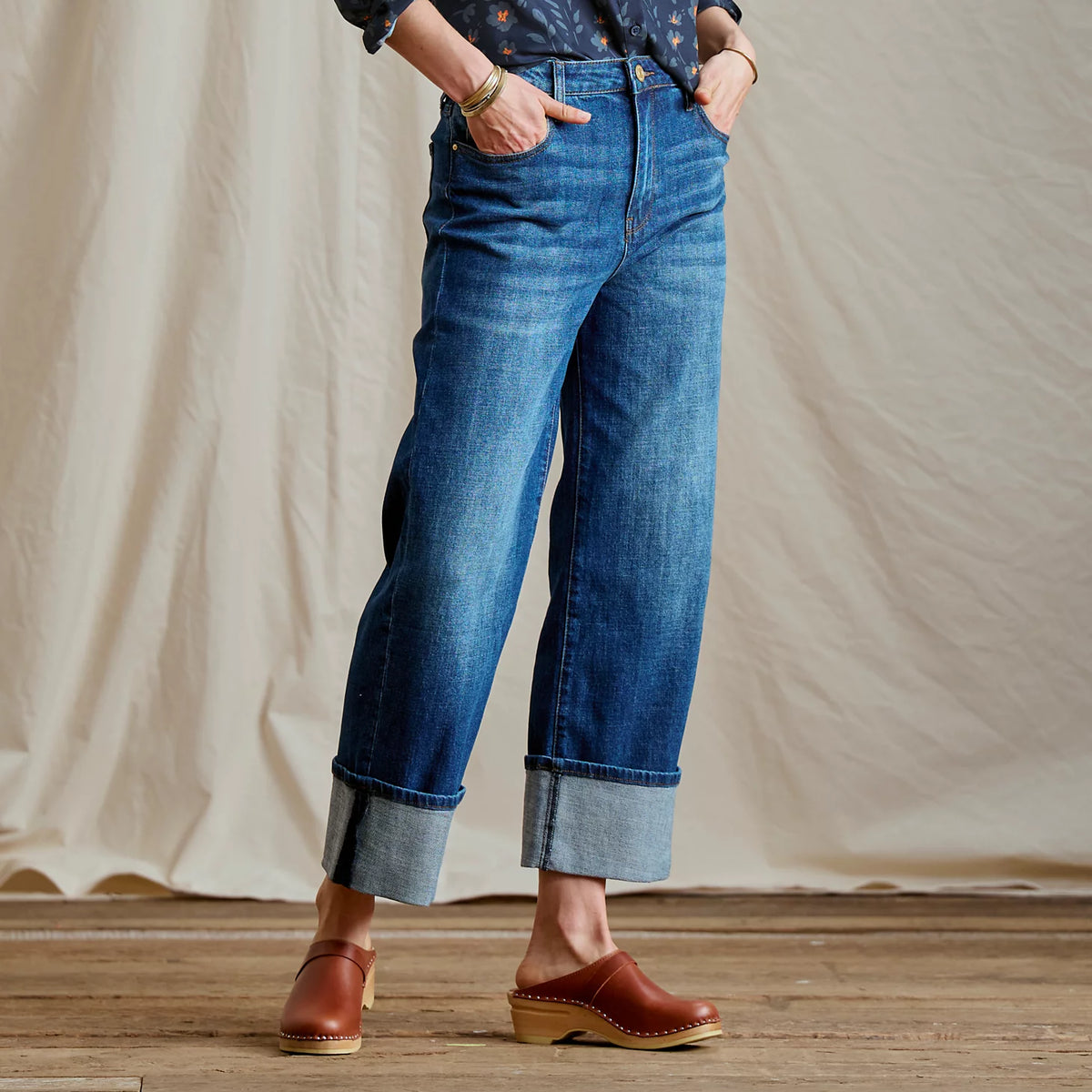 Kut from the Kloth® Sienna High-Rise Cuffed Wide-Leg Jeans - Orvis New