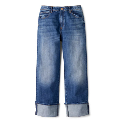 Kut from the Kloth® Sienna High-Rise Cuffed Wide-Leg Jeans - Orvis New