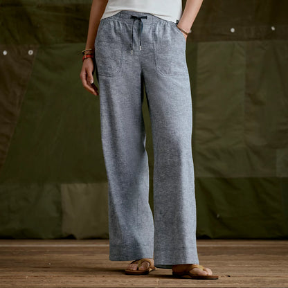 Explorer Performance Linen Wide-Leg Pants - Orvis Signature