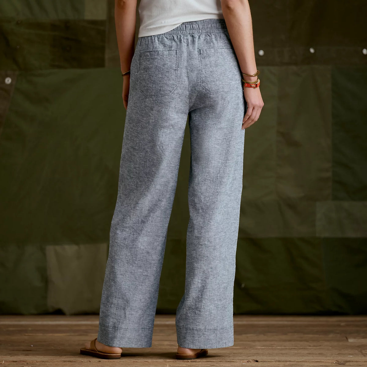 Explorer Performance Linen Wide-Leg Pants - Orvis Signature