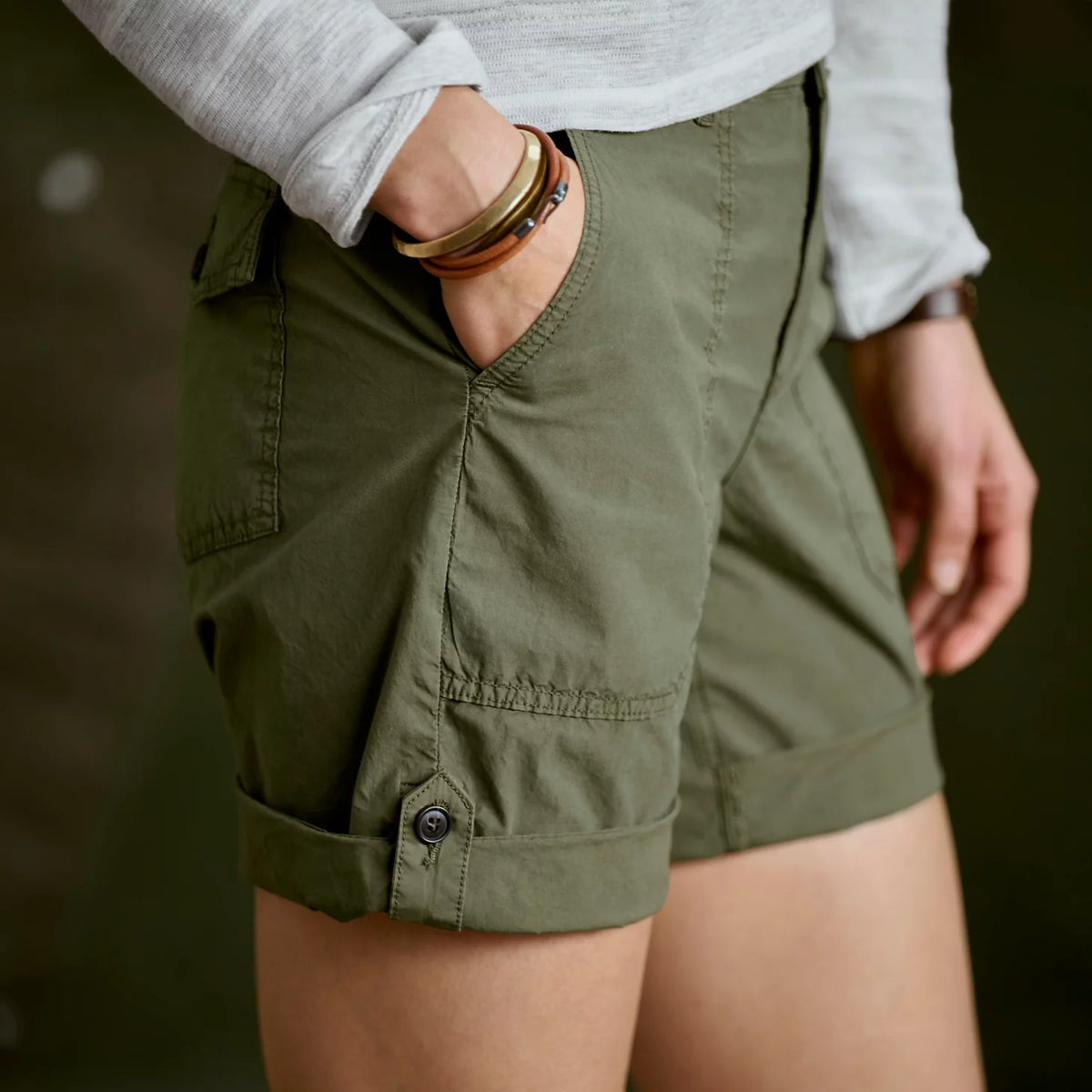 Women's 1856 Stretch Poplin 9" Utility Shorts - Orvis Classic