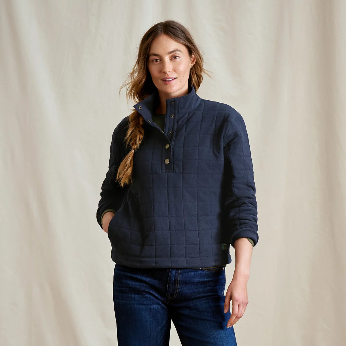 Women's Battenkill Quilted 1/2-Snap Sweatshirt - Orvis Everyday