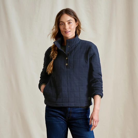 Women's Battenkill Quilted 1/2-Snap Sweatshirt - Orvis Everyday