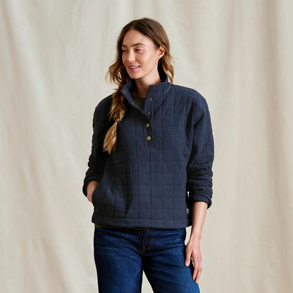 Women's Battenkill Quilted 1/2-Snap Sweatshirt - Orvis Everyday