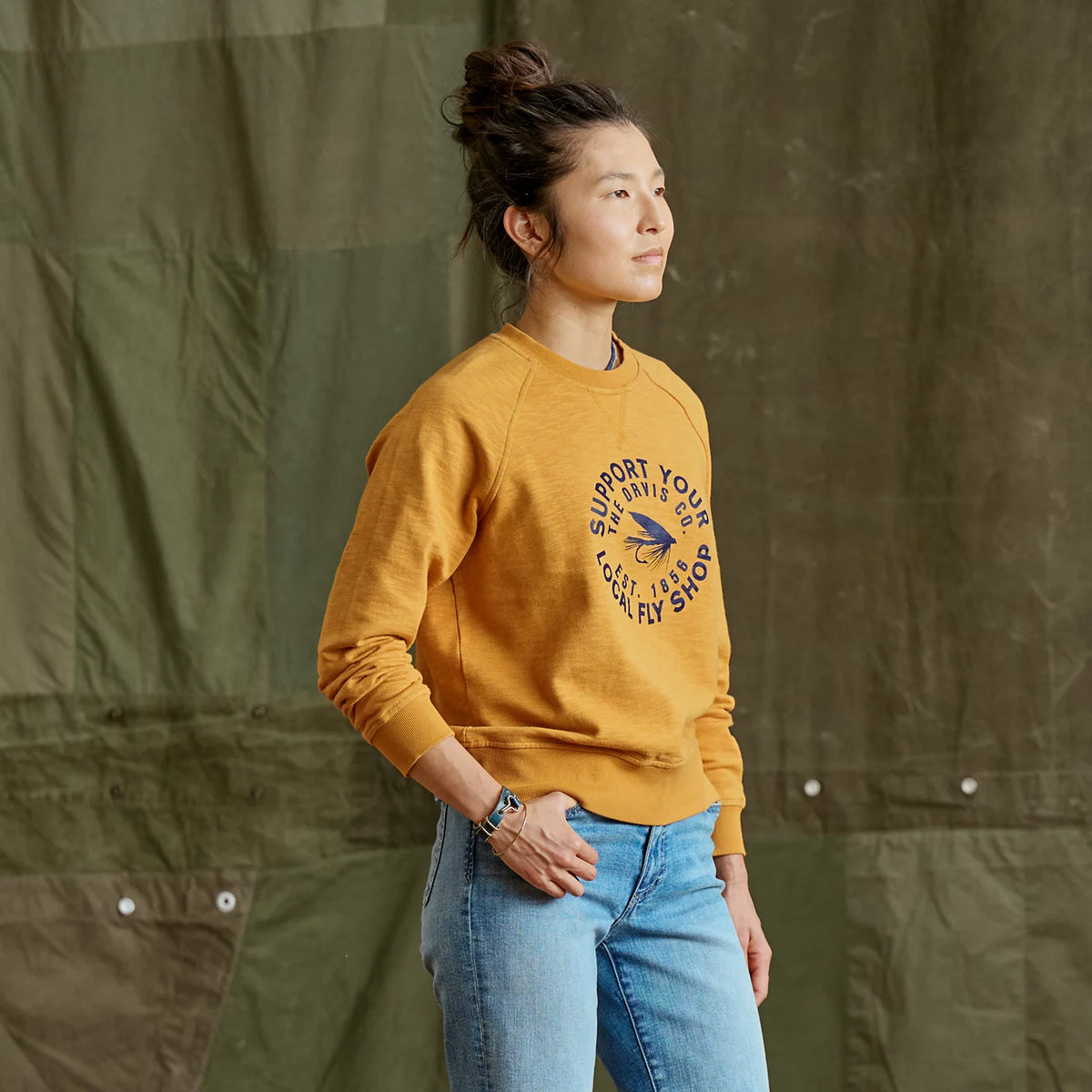 Women's Montana Morning® Graphic Crewneck Sweatshirt - Orvis Essential