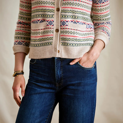 Fair Isle Patterned Brushed Cashmere Cardigan - Orvis Trending
